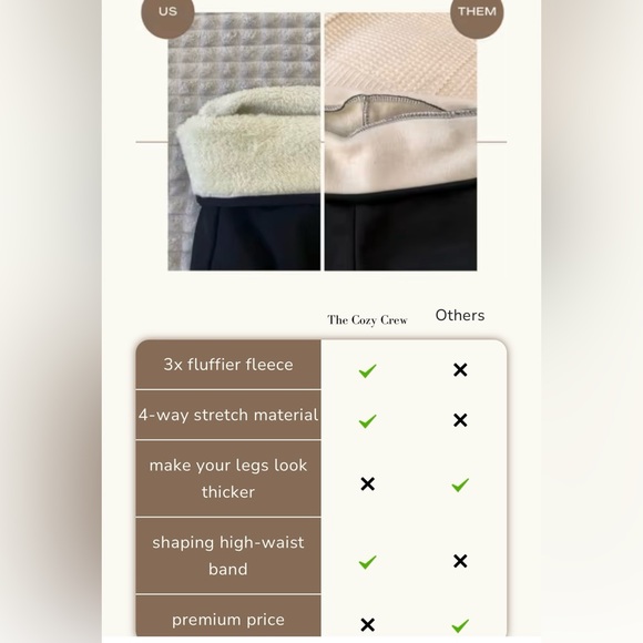 The Cozy Crew Fleece Leggings - Picture 8 of 13